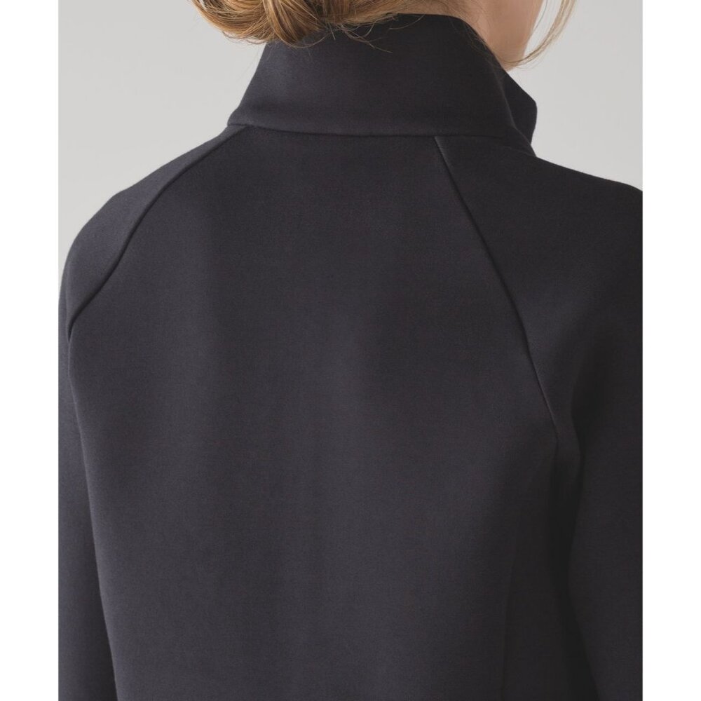Lululemon Going Places Short Zip Up Jacket Washed Black Size 10 EUC - Picture 4 of 10